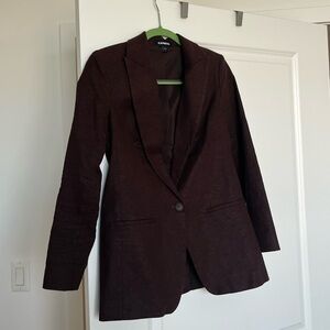 Brown linen blazer